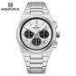 Naviforce 8048 Cupid Couple Watch - Silver Black