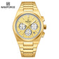 Naviforce 8048 Cupid Male Watch- Gold