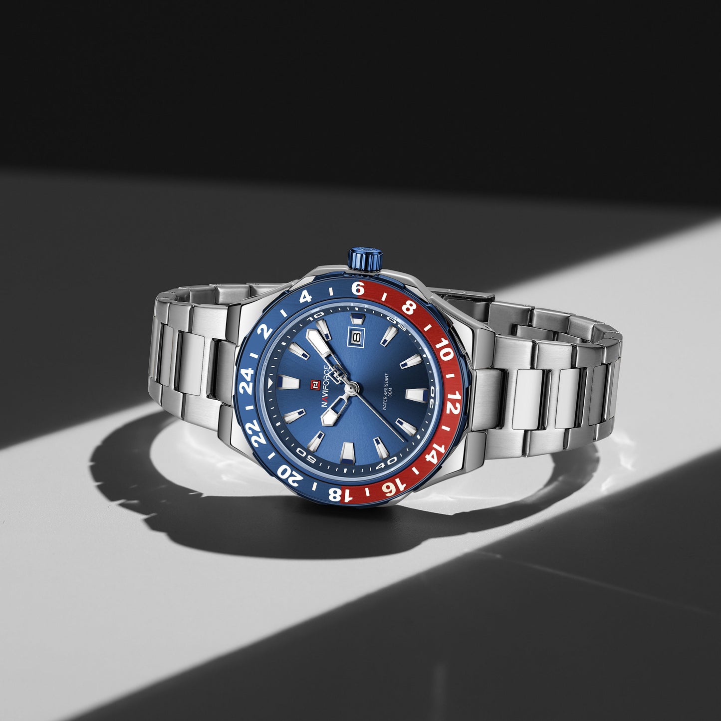 Naviforce NF9249 Freedom Men Watch - Silver Blue