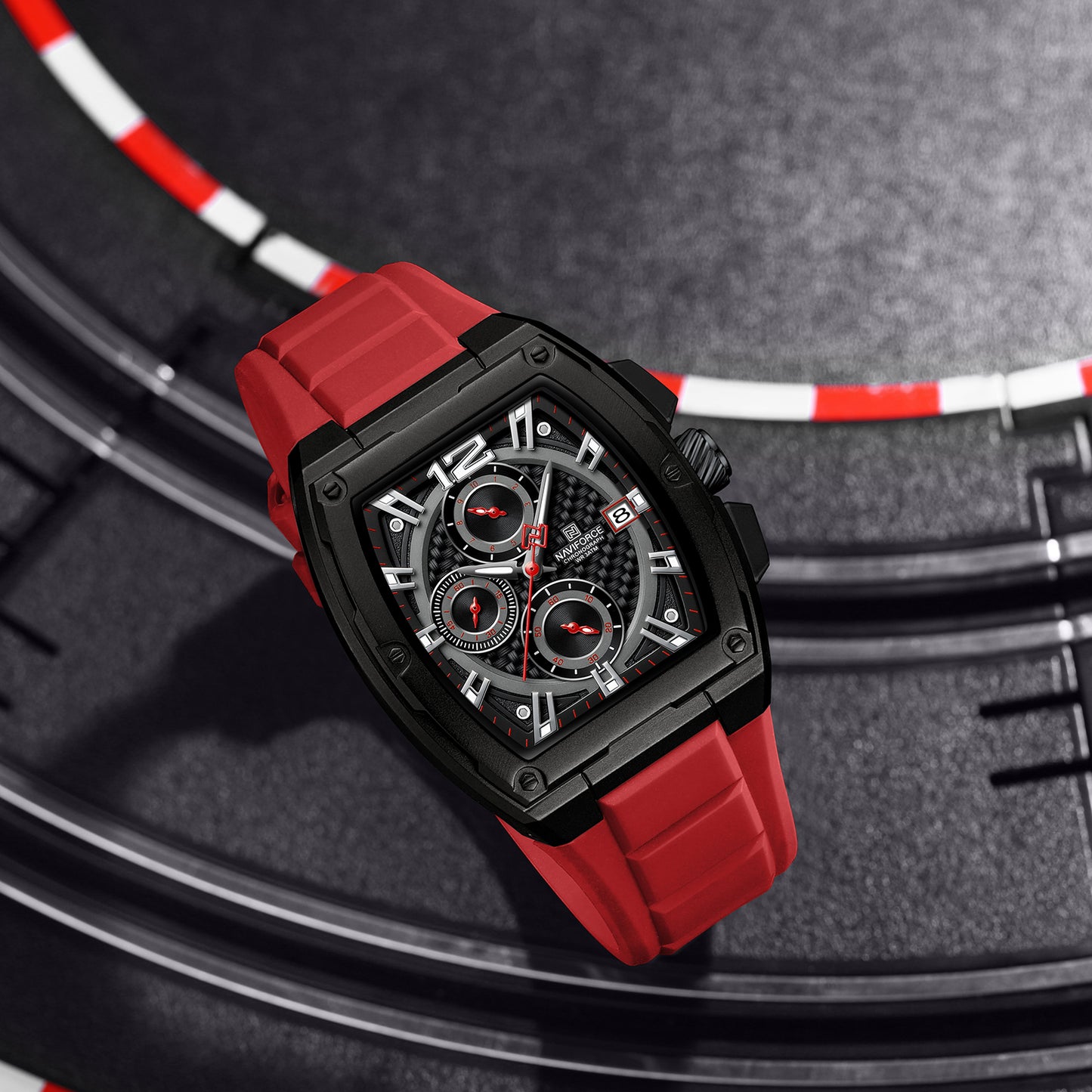 Naviforce 8050 Nitro Men Watch - Red