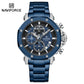 Naviforce 8065 MechaMan Steel Watch - Blue