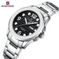 Naviforce 9244 Dynasty Men Watch - Silver Black