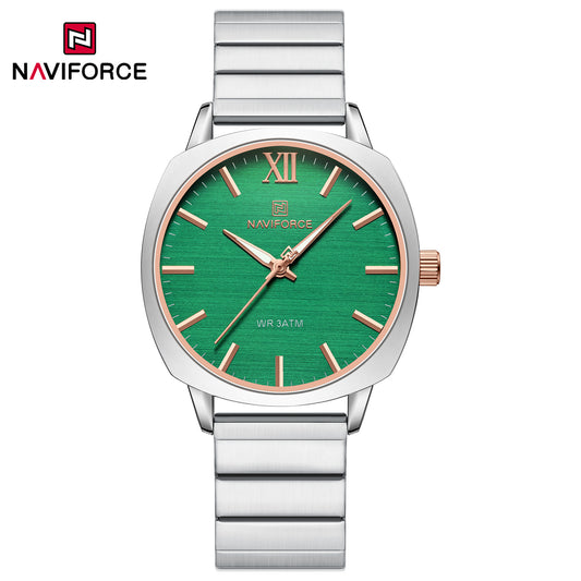 Naviforce 5044 Aurora Women Watch - Silver Green