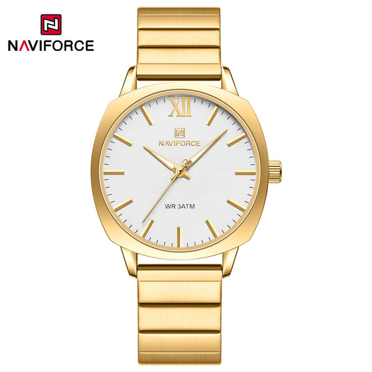 Naviforce 5044 Aurora Women Watch - Gold White