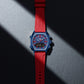 Naviforce 9242 Octagon Men Watch - Blue Red