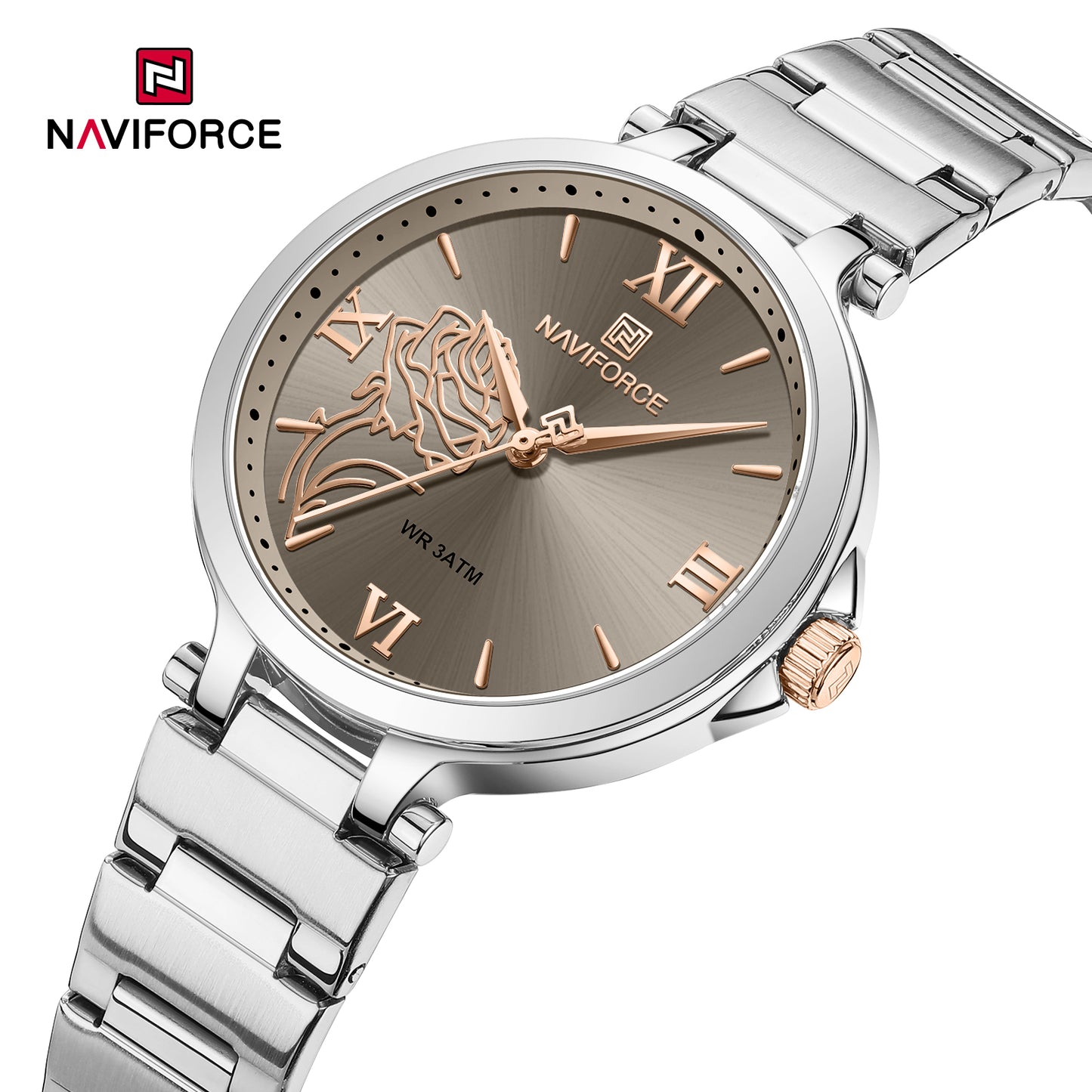 Naviforce 5060 Clevedon Women Watch - Silver Grey