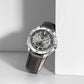 Naviforce 9269 Ascot Men Leather Watch - Silver Grey