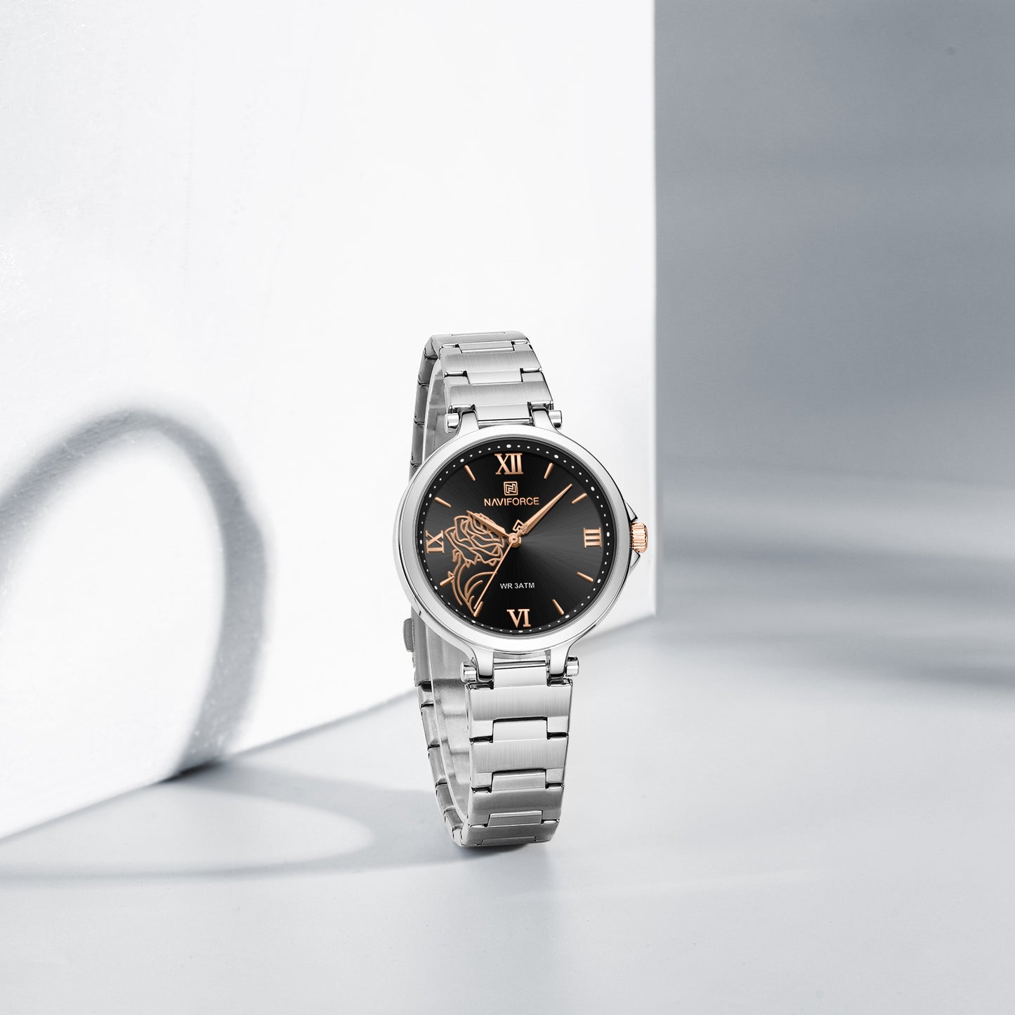 Naviforce 5060 Clevedon Women Watch - Silver Black