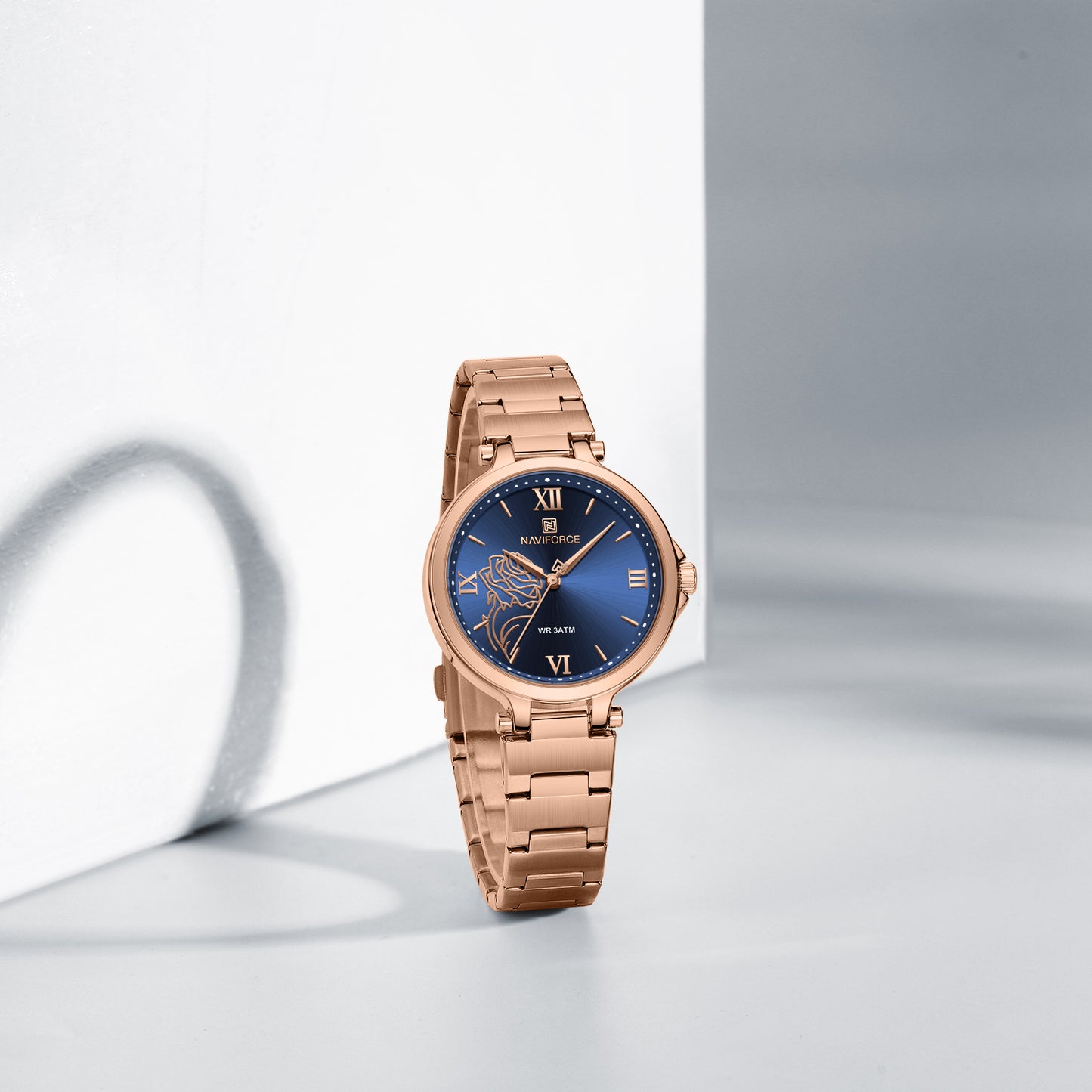 Naviforce 5060 Clevedon Women Watch - RoseGold Blue