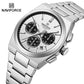 Naviforce 8048 Cupid Couple Watch - Silver Black
