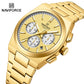 Naviforce 8048 Cupid Male Watch- Gold