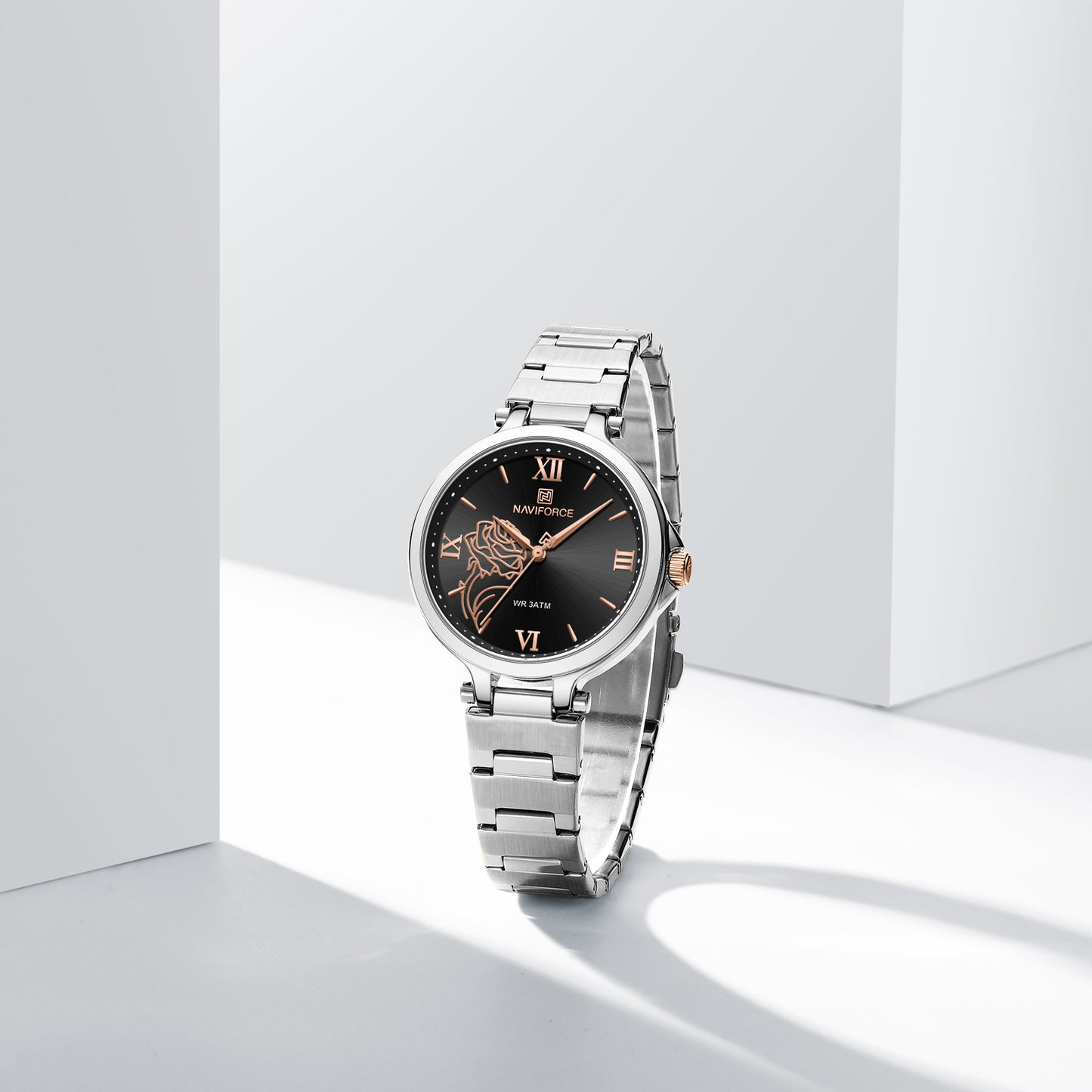 Naviforce 5060 Clevedon Women Watch - Silver Black