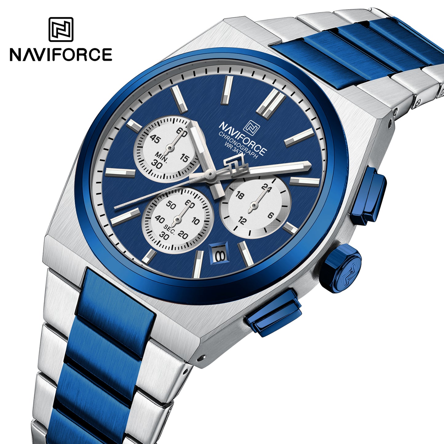Naviforce 8048 Cupid Couple Watch - Blue