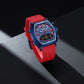 Naviforce 9242 Octagon Men Watch - Blue Red