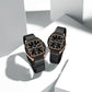 Naviforce NF8068 Paris Couple Watch - Black