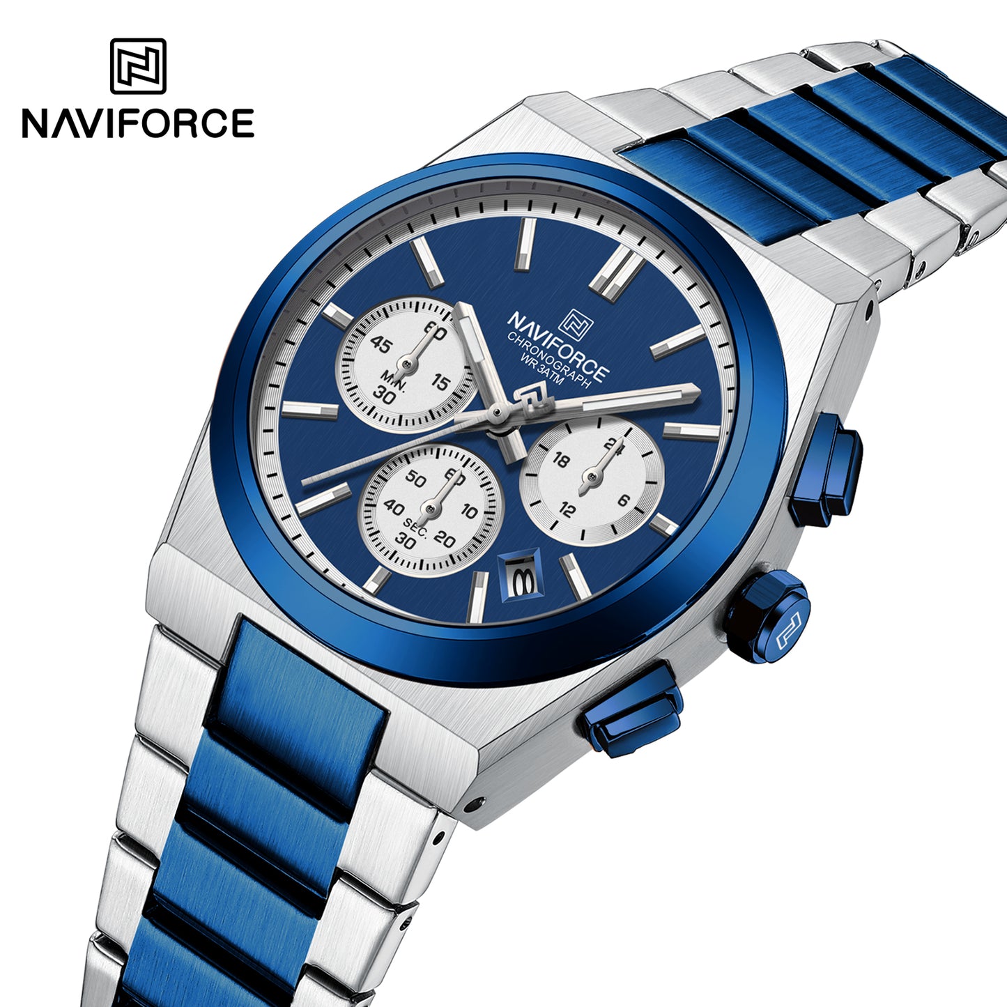 Naviforce 8048 Cupid Couple Watch - Blue