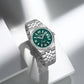 Naviforce 9277 Lotus Men Watch - Silver Green
