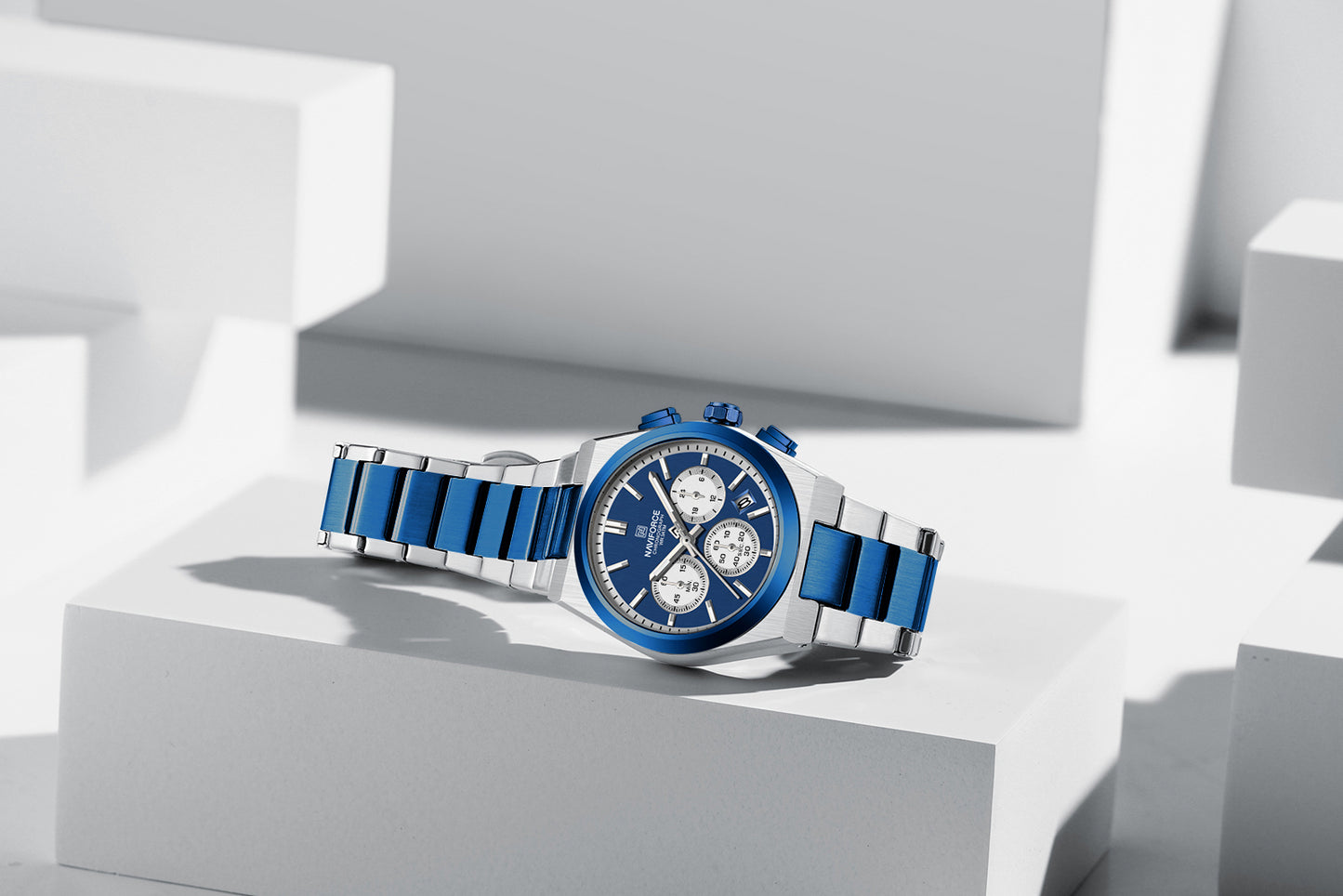 Naviforce 8048 Cupid Couple Watch - Blue