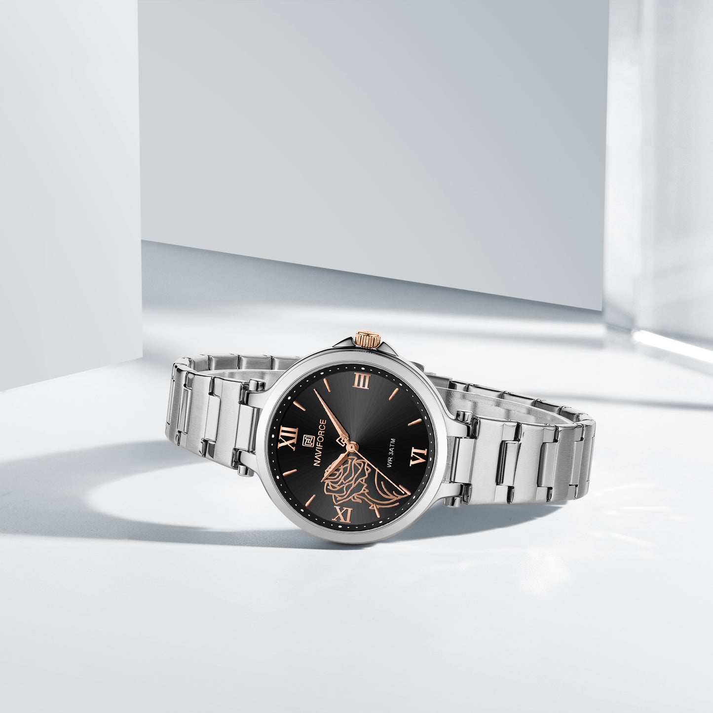 Naviforce 5060 Clevedon Women Watch - Silver Black