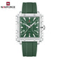Naviforce 6112 Square Unisex Silicone Watch - Green