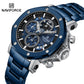 Naviforce 8065 MechaMan Steel Watch - Blue