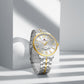 Naviforce 9238 Unico Quartz Couple Watch - Silver Gold