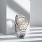 Naviforce 9238 Unico Quartz Couple Watch - Silver Rosegold