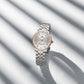 Naviforce 9238 Unico Quartz Couple Watch - Silver Rosegold