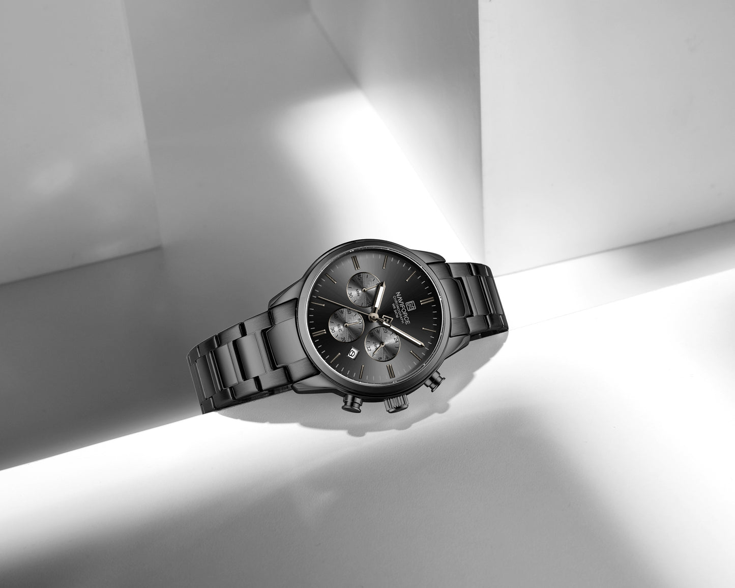 Naviforce 8076 Ambiance Men Watch - Black