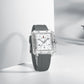 Naviforce 6112 Square Unisex Silicone Watch - Grey White