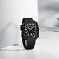 Naviforce 6112 Square Unisex Silicone Watch - Black