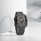 Naviforce 6112 Square Unisex Silicone Watch - Dark Grey