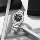 Naviforce 9244 Dynasty Men Watch - Silver Black