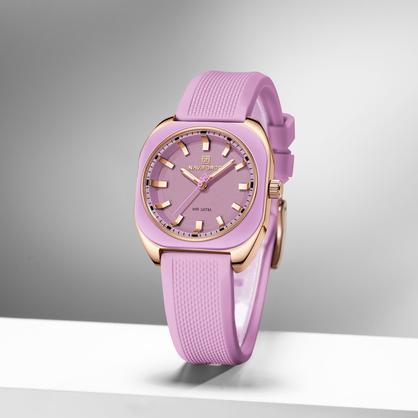 Naviforce 5061 Emerald Women Watch - Lilac Rosegold
