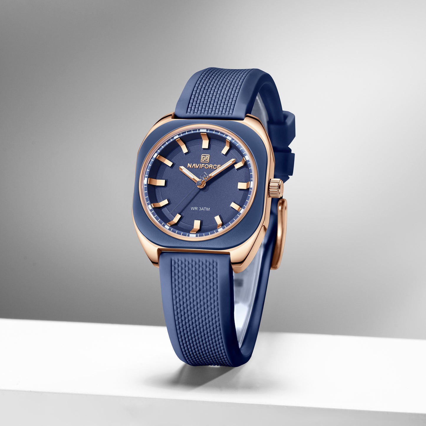 Naviforce 5061 Emerald Women Watch - Blue Rosegold