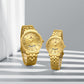 Naviforce 9238 Unico Quartz Couple Watch - Gold