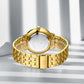 Naviforce 9238 Unico Quartz Couple Watch - Gold