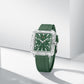 Naviforce 6112 Square Unisex Silicone Watch - Green