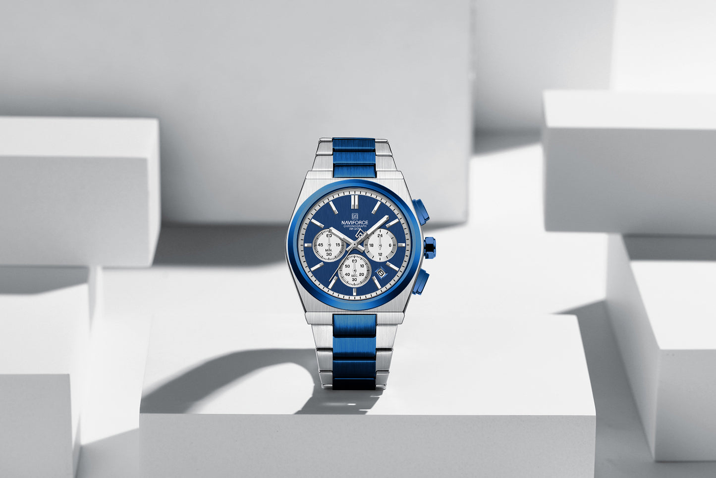 Naviforce 8048 Cupid Couple Watch - Blue