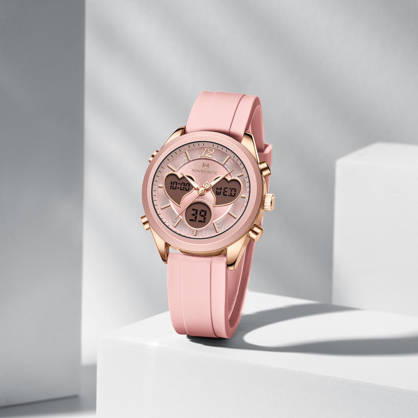 Naviforce NF5045T Lovie Women Watch - Baby Pink Rosegold