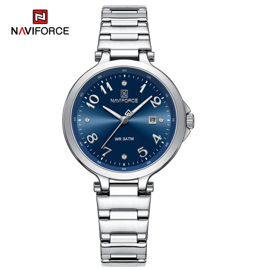 Naviforce 5033 Caravelle Women Watch - Silver Blue