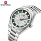 Naviforce 9268 Royal Men Watch - Silver Green