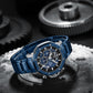 Naviforce 8065 MechaMan Steel Watch - Blue