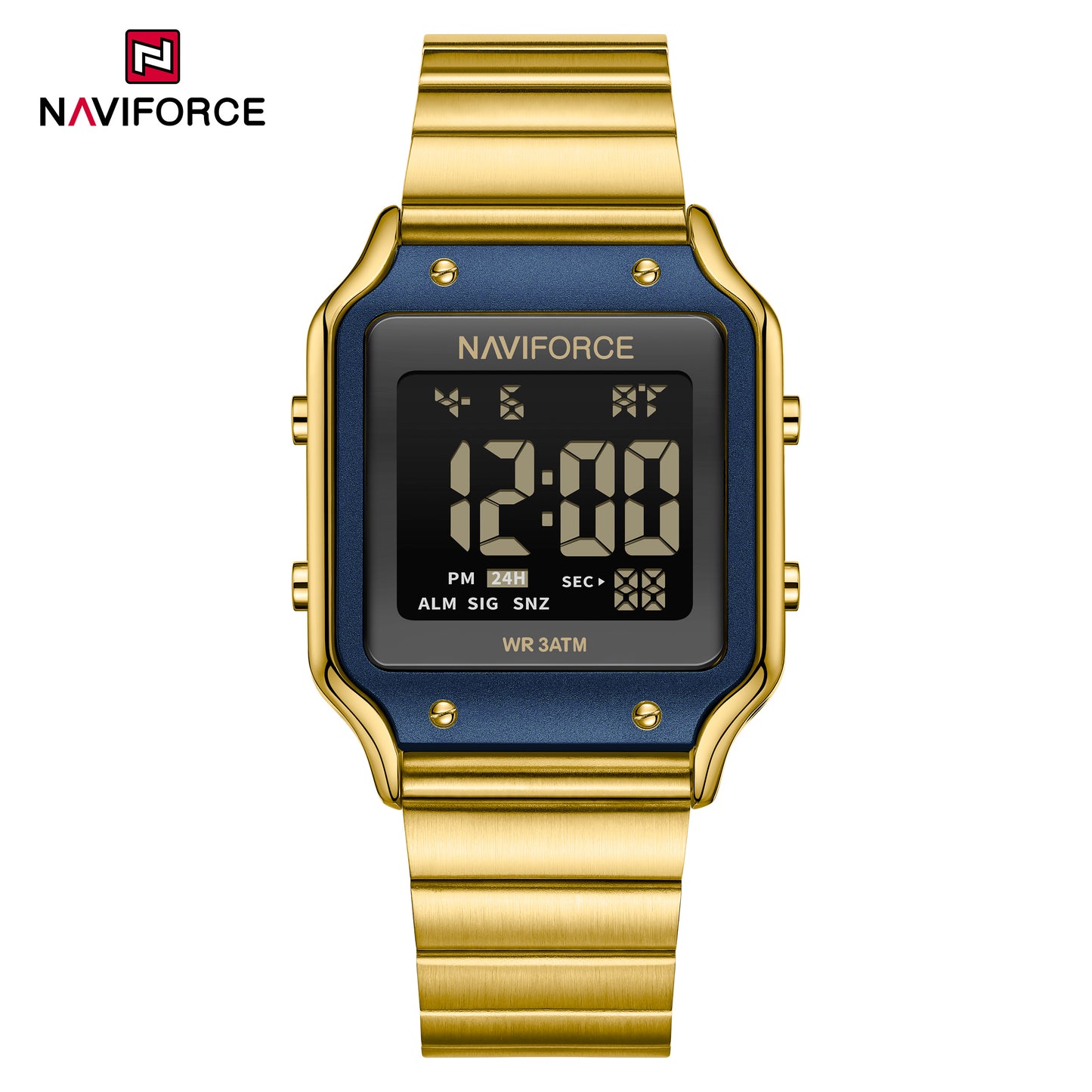 Naviforce 5046 Cleverly Women Watch - Gold Blue