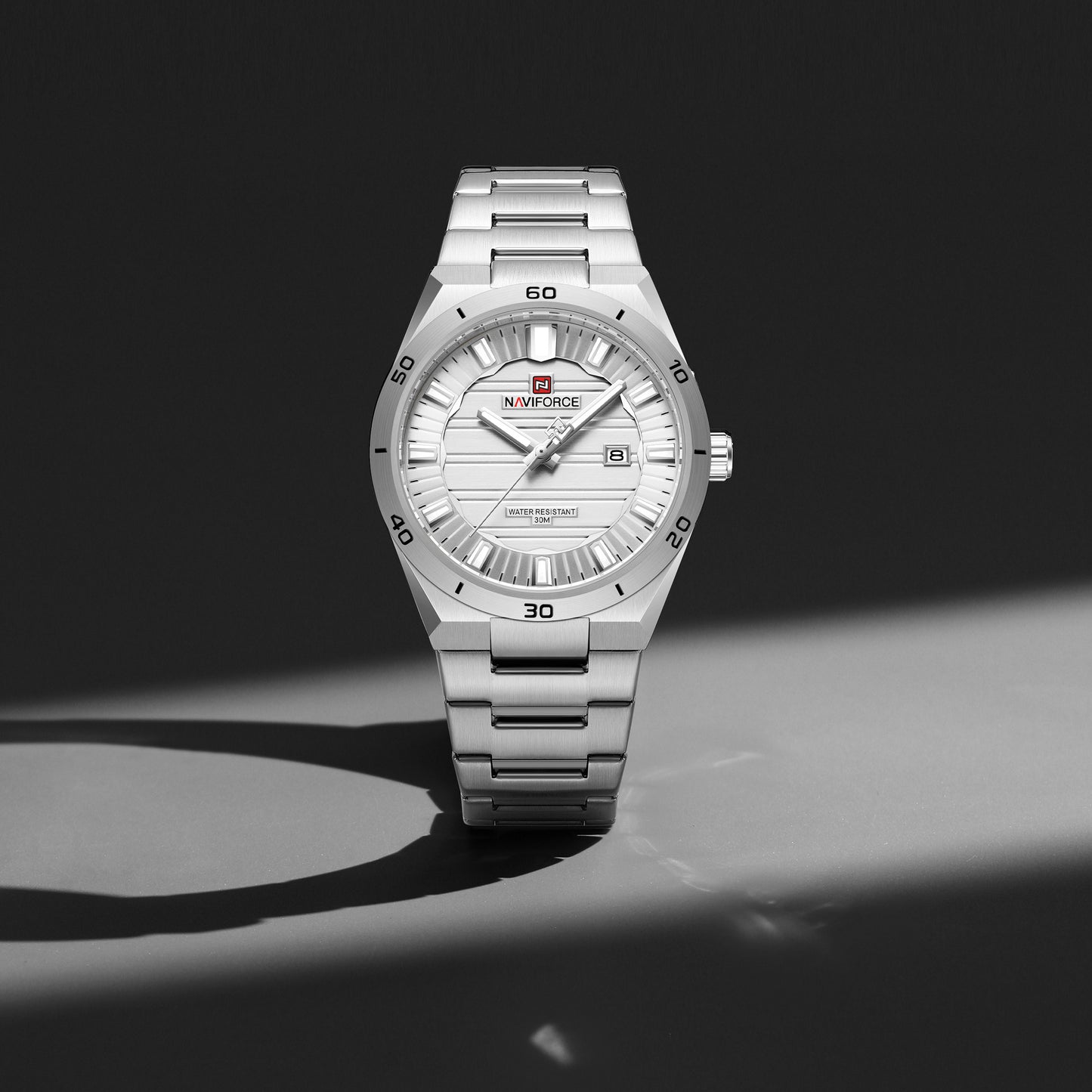 Naviforce 9268 Royal Men Watch - Silver