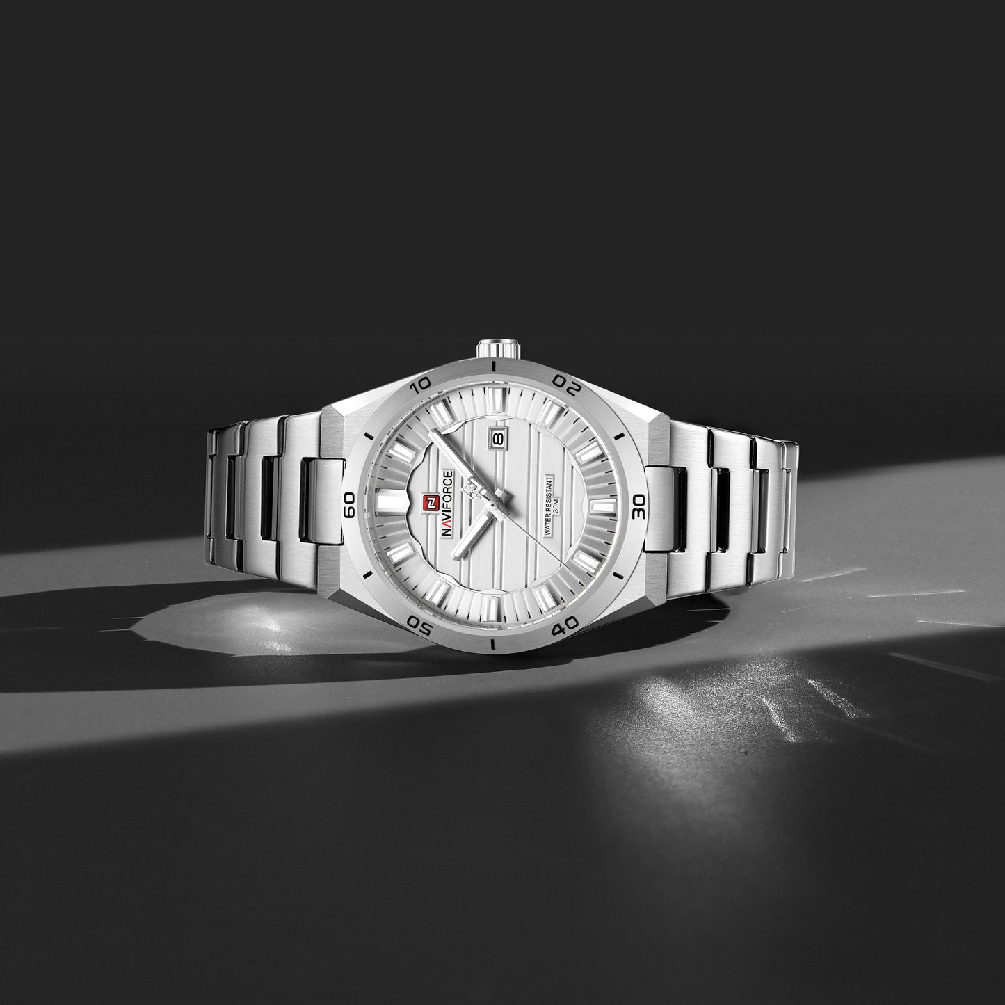 Naviforce 9268 Royal Men Watch - Silver