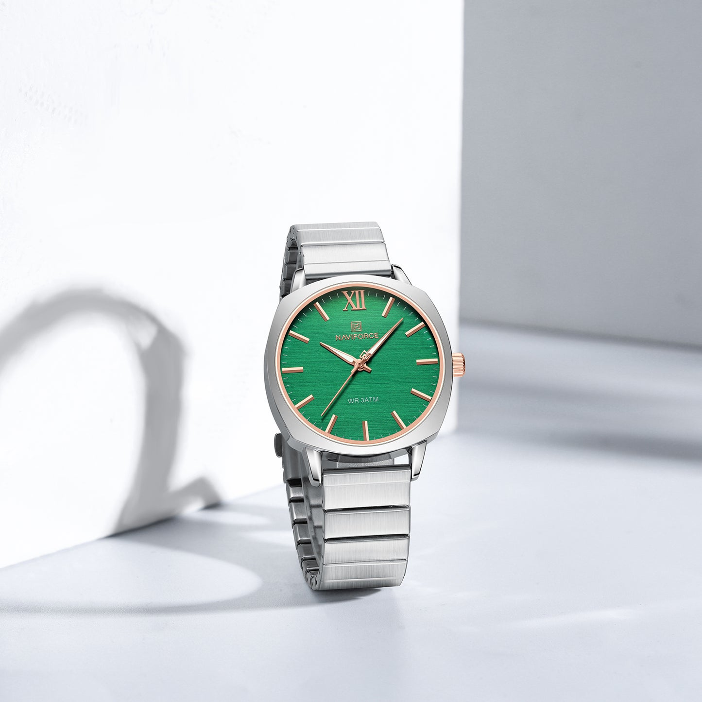 Naviforce 5044 Aurora Women Watch - Silver Green