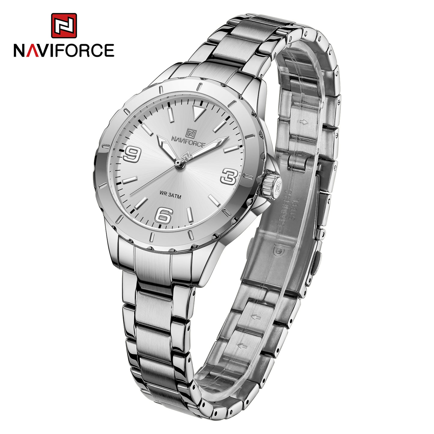 Naviforce 5022 Jade Women Watch - Silver