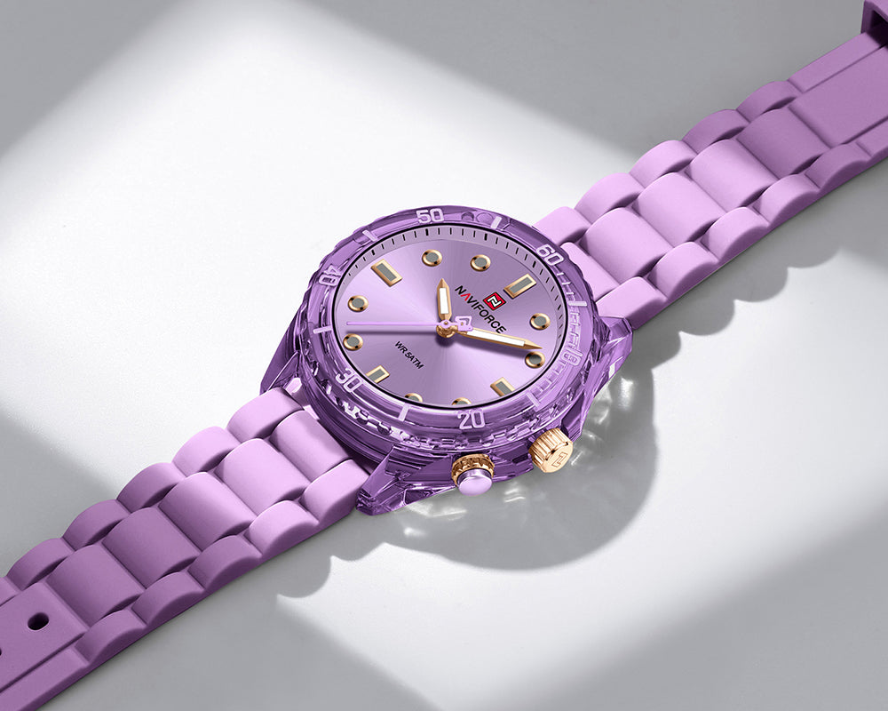 Naviforce 7155 Sapphire Women Watch - Lilac