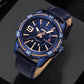 Naviforce 9117 Fozi Men Leather Watch - Blue